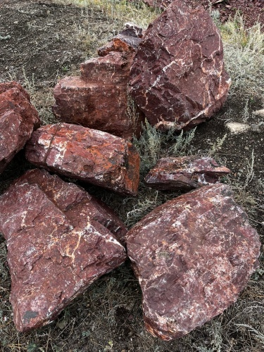 Ландшафтные глыбы красно-фиолетовые 200-1000 килограмм купить в Мурманске
