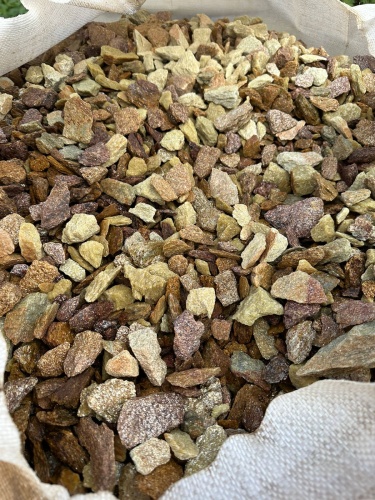 Златолит персиковый декоративная каменная крошка купить в Мурманске