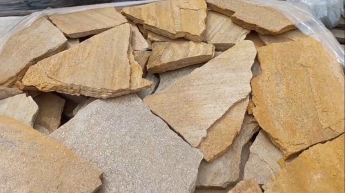 Плитняк златолит жёлтый для цоколя купить в Мурманске